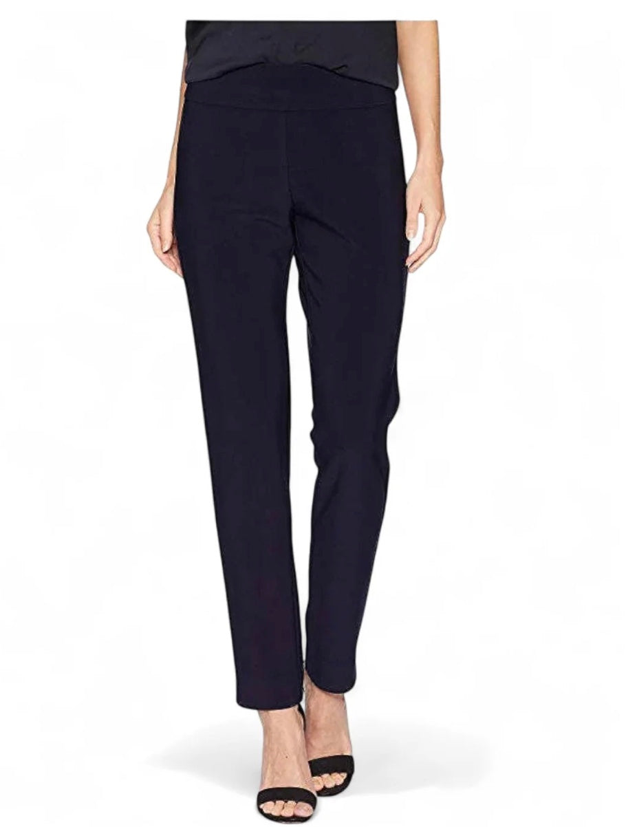 Pull on Microfiber Pant P 21 in Navy by Krazy Larry
