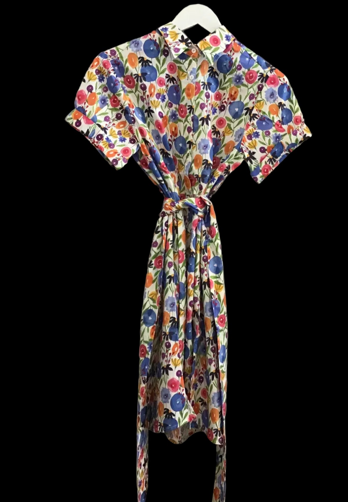 Lucy Mini Shirt Dress Summer Bouquet by Shirty