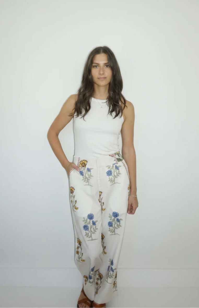Edison Pant in Wonderwild by Nibi Montauk