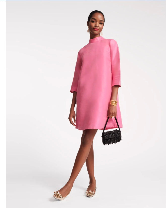 Diplomat Mini Dress in Pink by Frances Valentine