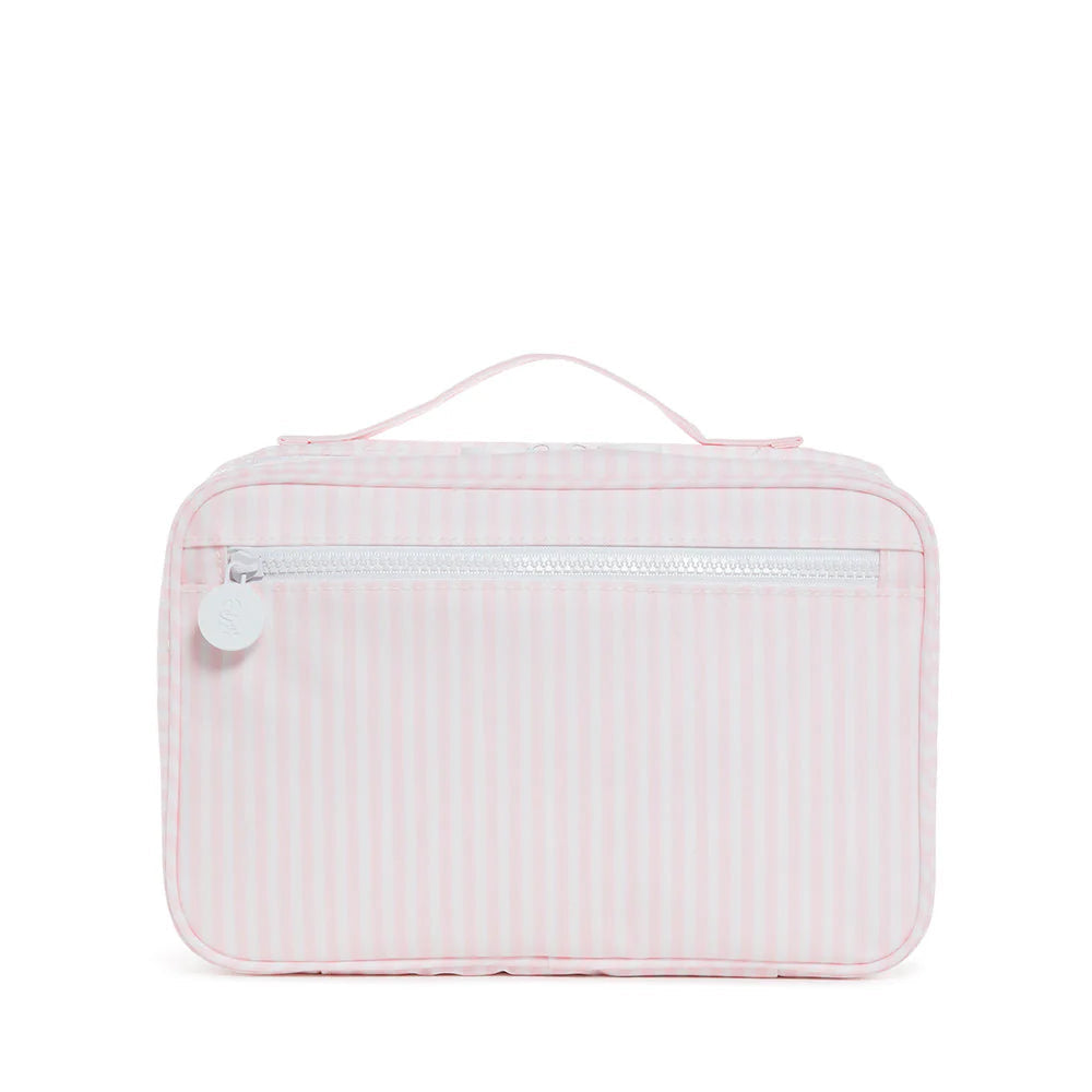 BUNDLE UP2 Hanging Toiletry Bag in Pimlico Stripe Dusty Rose by Trvl Design