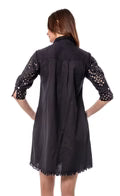 Chatham Black Eyelet Dress by Dizzy Lizzie