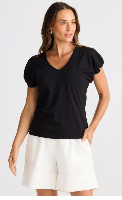 Charli Tee in Black by Brave and True