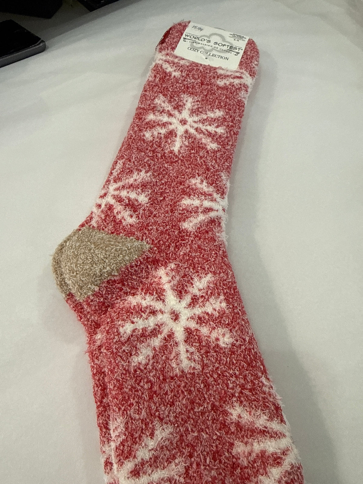 Christmas Socks in Red Snowflake