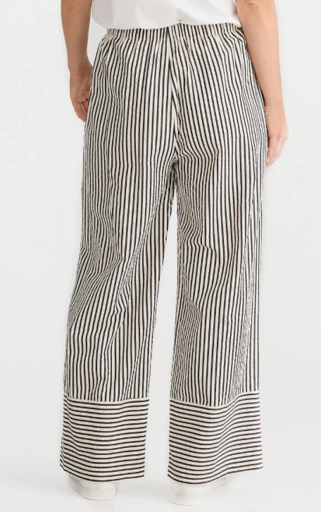 Portia Pant in Black Stripe by Brave and True