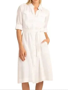 Queensland Dress in White by Trina Turk