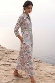 Shirt Dress Maxi in Tupi Teal by Oliphant