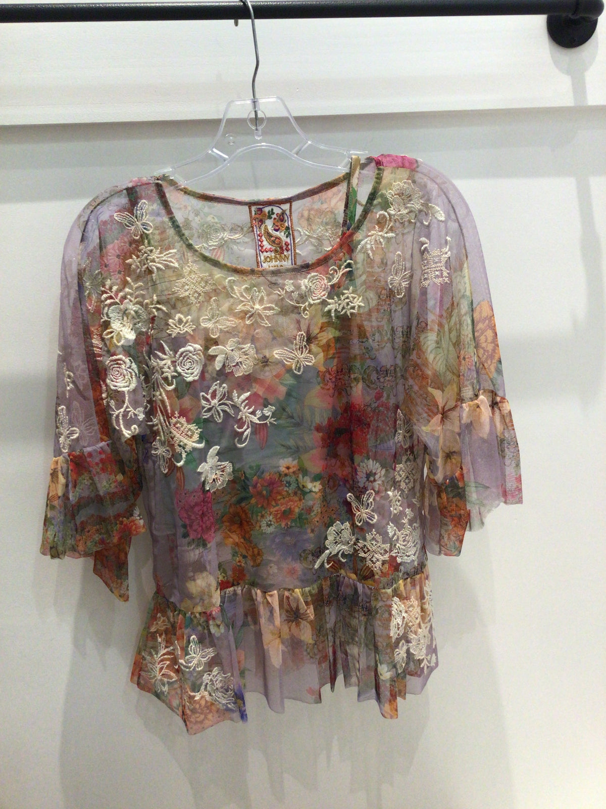 Mae Mesh Top (Slip)-Asteria by Johnny Was