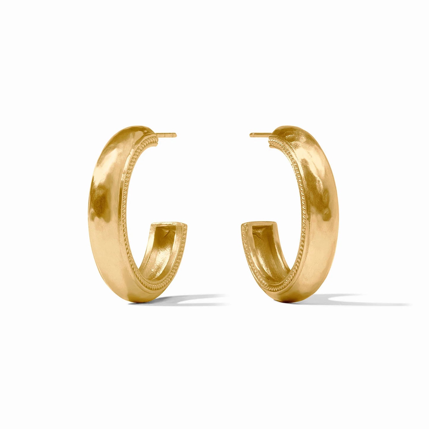 Medium Cannes Hoop in Gold by Julie Vos