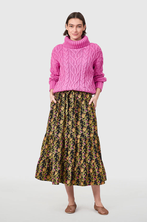Market Skirt in Berrywood Scroll by LIVRO
