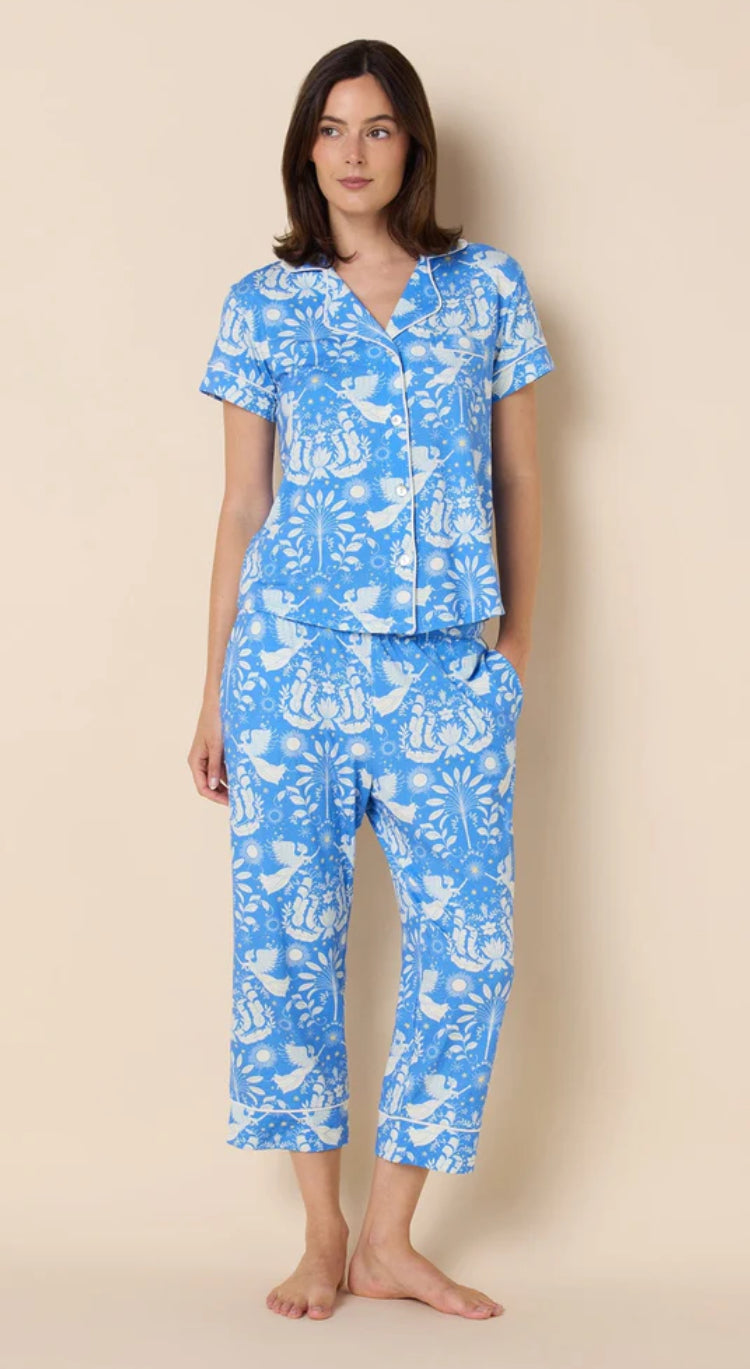 Angels Among Us Pima Knit Capri by Cat’s Pajamas
