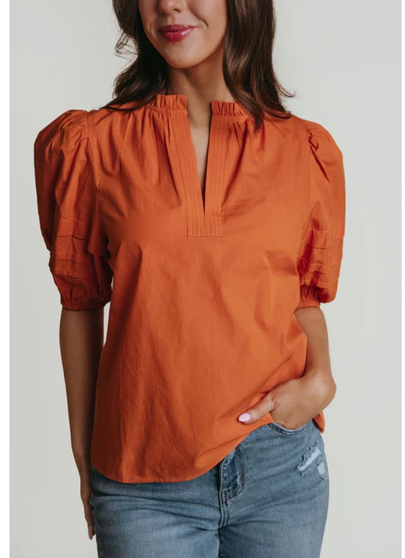 Alix Blouse in Orange by LaRoque