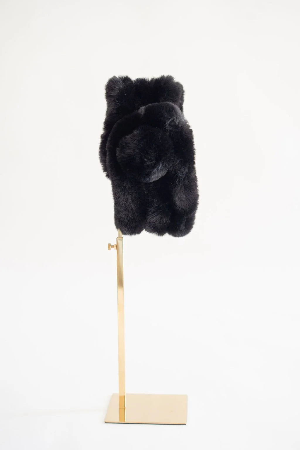 Faux Fur Snood Scarf in Black Faux Mink by Lisi Lerch