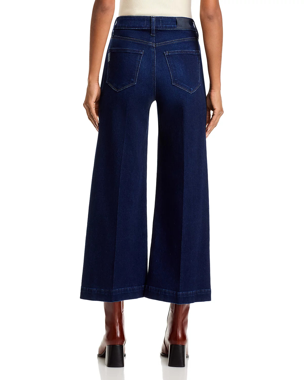 Anessa Ankle Wide Leg Jean in Starboard by Paige
