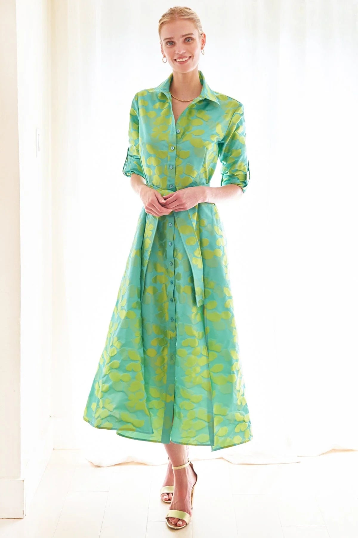 Laine Dress LilyPad Jaquard by Finley