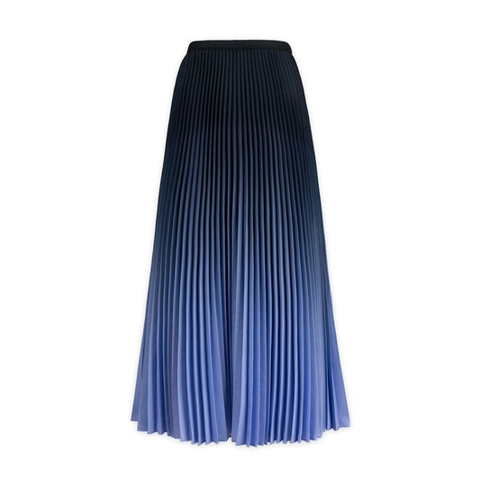 Kate Hombre Pleated Periwinkle Skirt Maxi