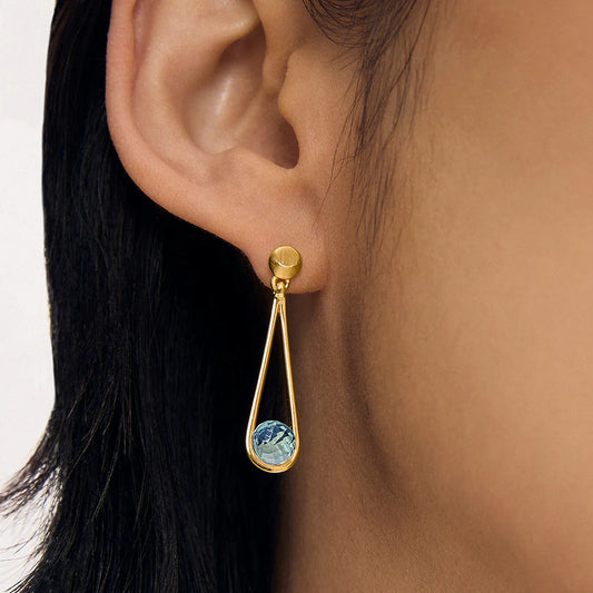 Petite Ipanema Earring in Sky Blue by Dean Davidson