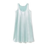 Jessica Satin Nightgown in Aqua by PJ Harlow