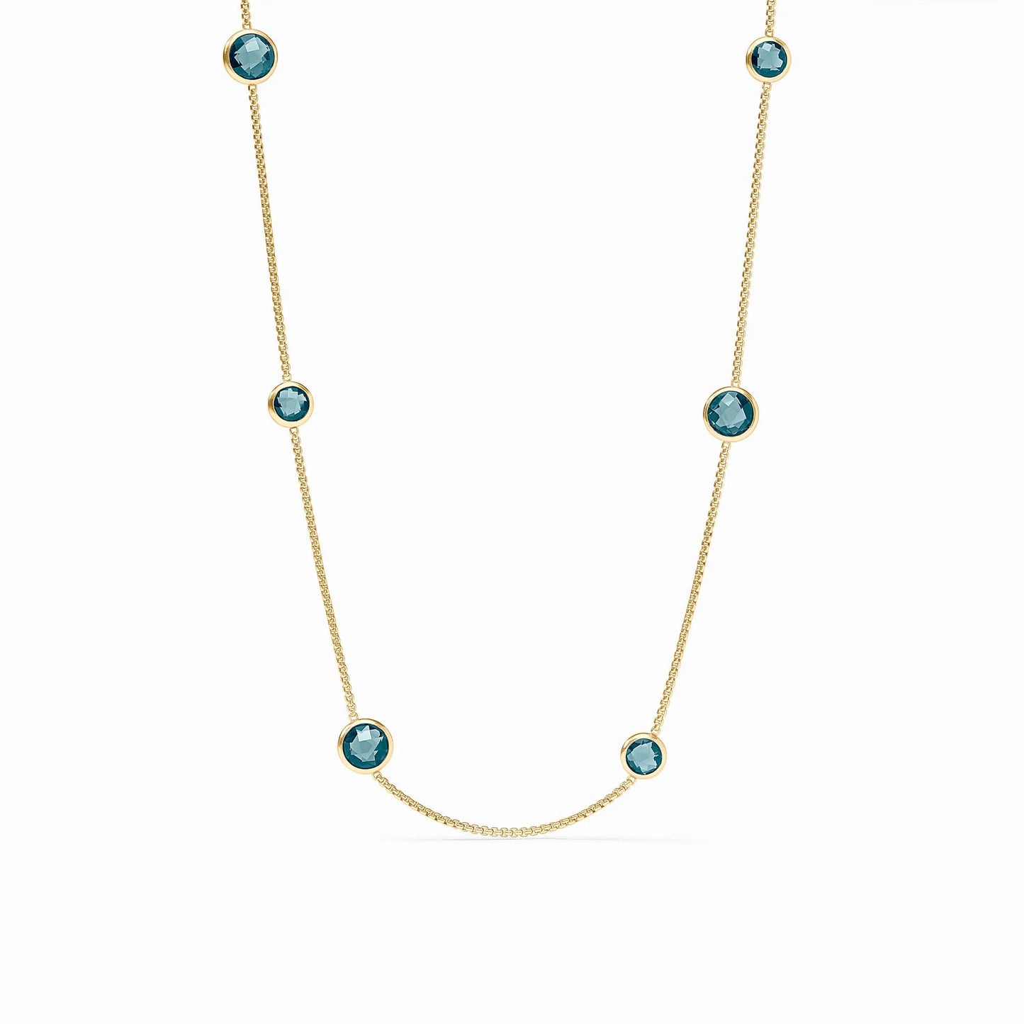 Rainbow Station Necklace in Montana Blue by Julie Vos