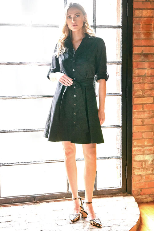 Short Laine Dress in Sage Weathercloth