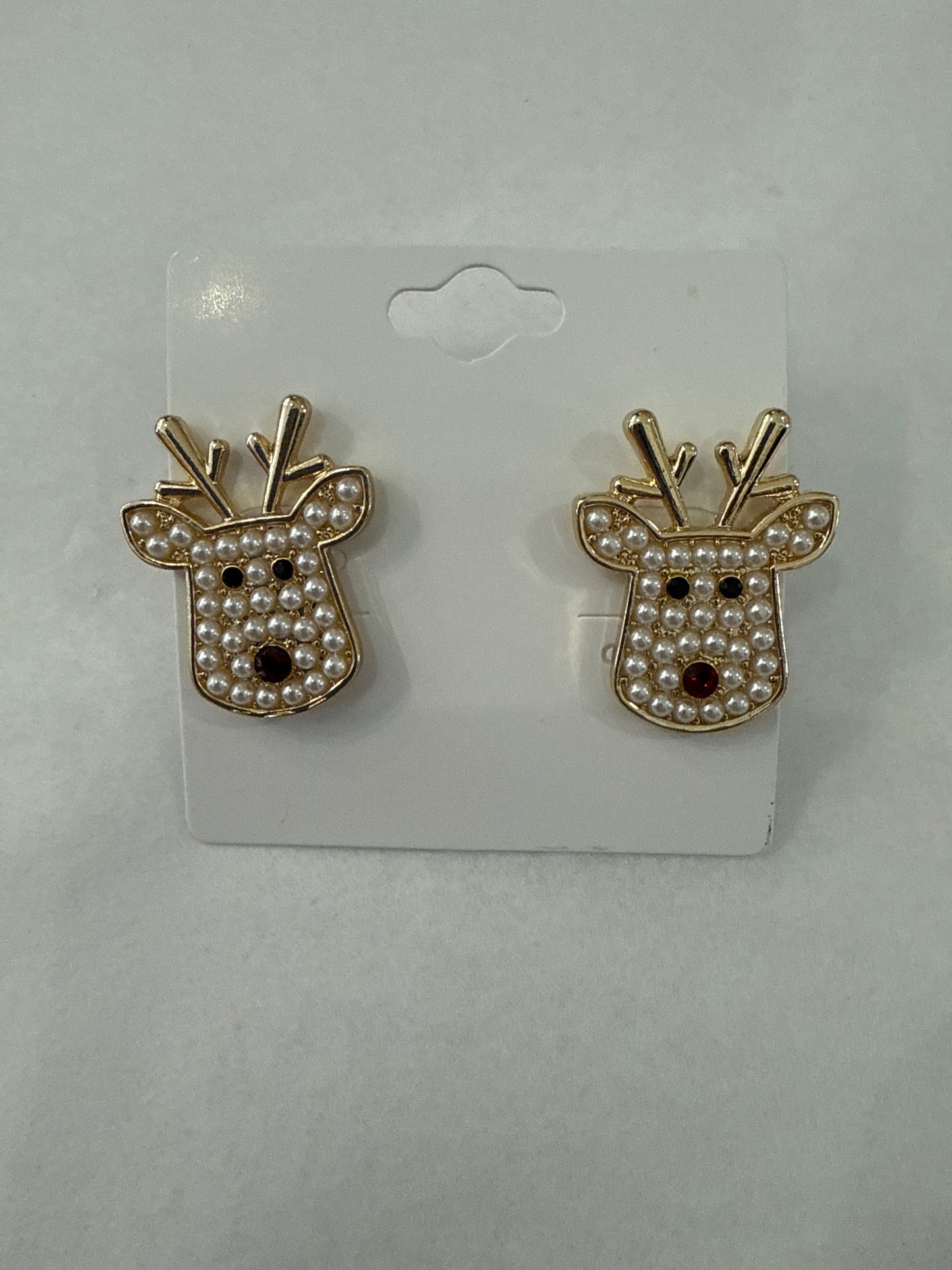 Reindeer Face Earrings