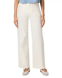 Anessa High Rise Wide Leg Jean in Champagne by Paige