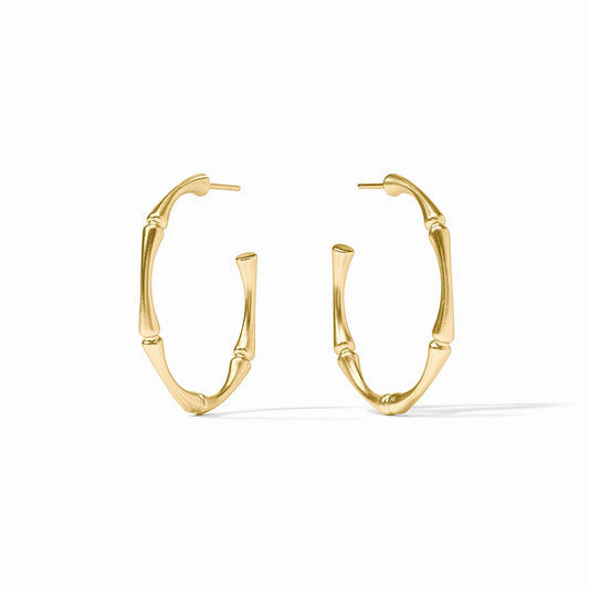 Bamboo Hoop in Gold Size Medium by Julie Vos