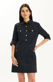 Rory Shirtdress in Midnight Navy by Tyler Boe