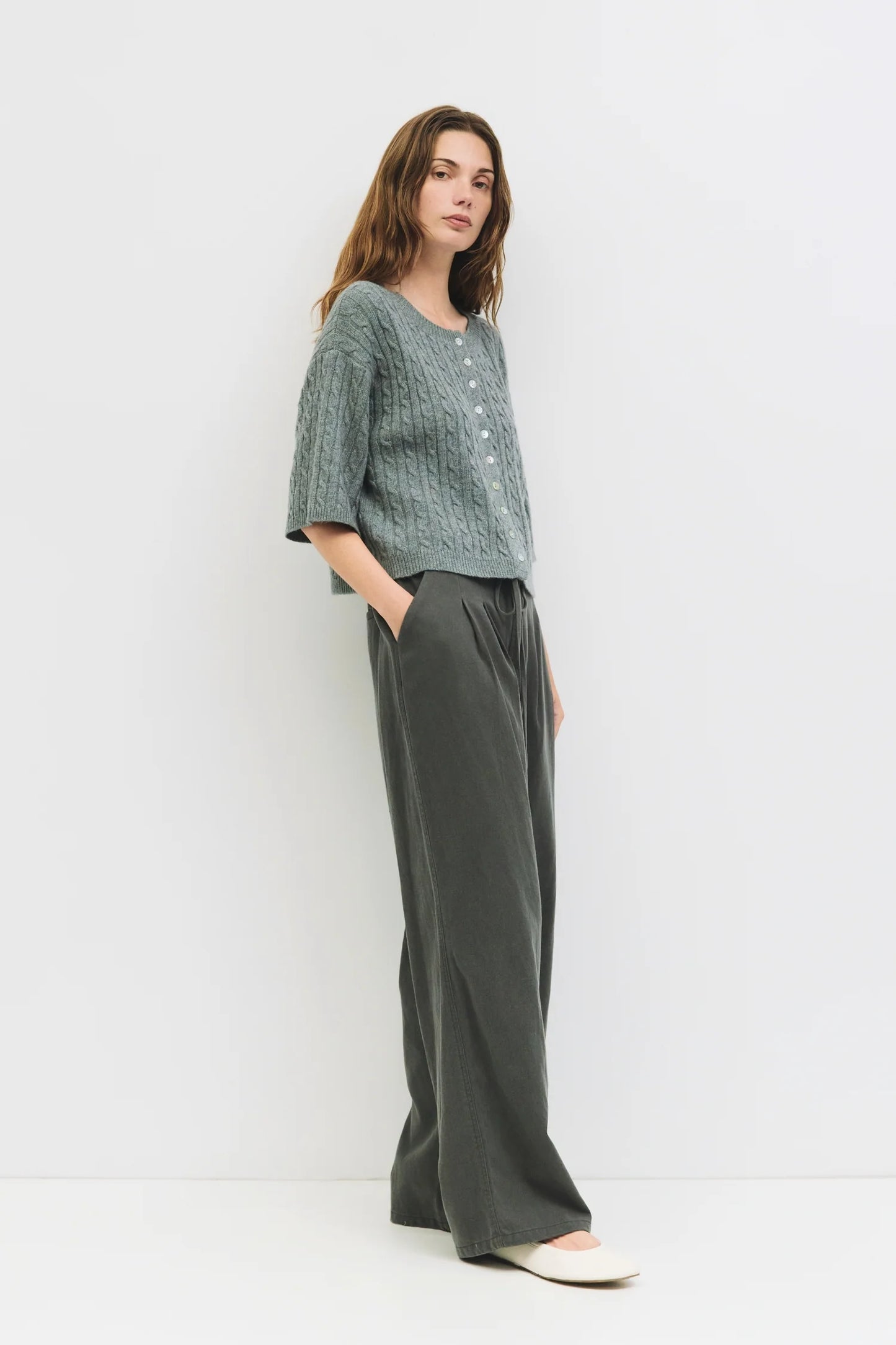 The Poppy Cardigan in Grey