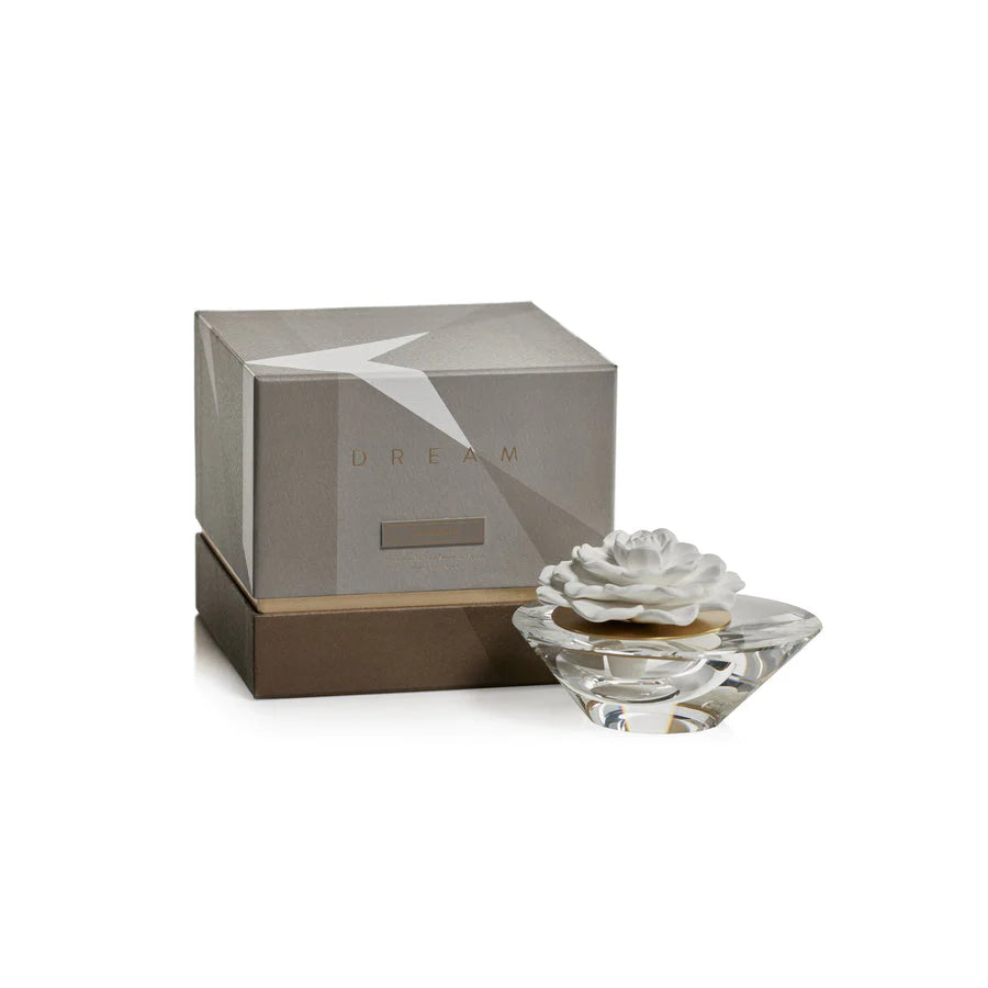 Dream Mini Porcelain Diffuser - Crystal Edition in Gardenia by Zodax