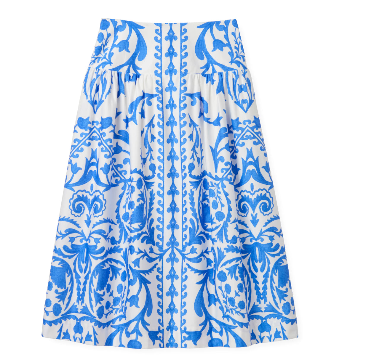 Georgia Skirt in Faraway Print-Provence Blue by Cartolina