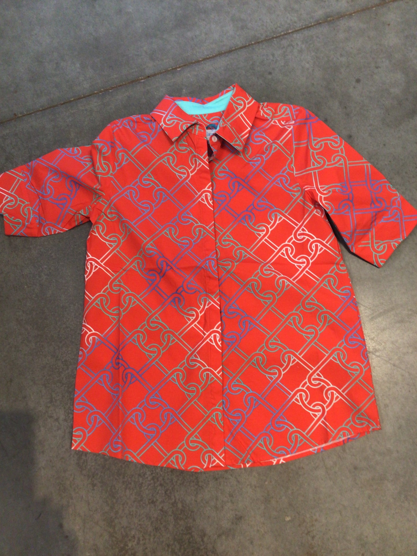 Nathalie Shirt in Chains Cherry by Perlavera