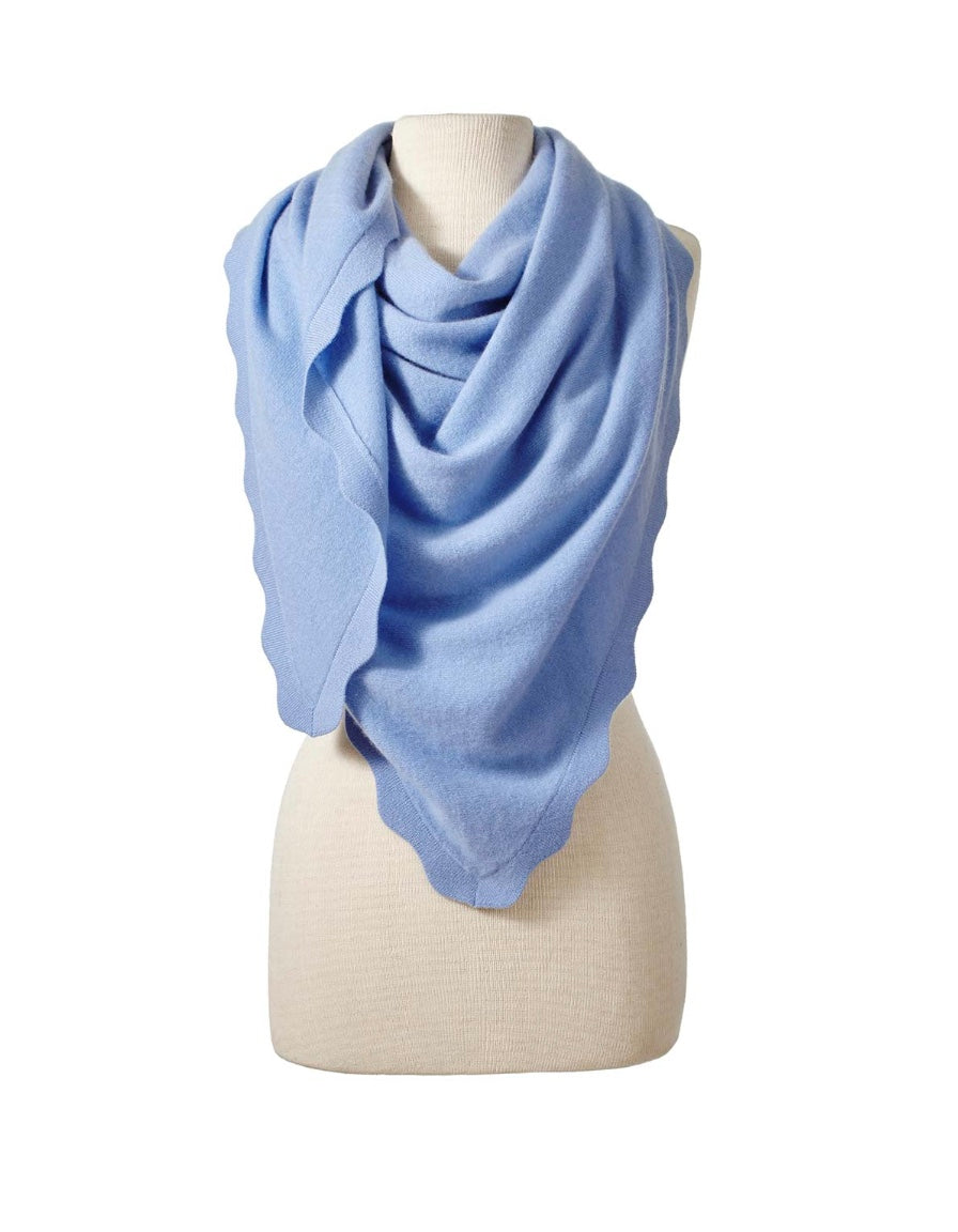 Ruffle Triangle Wrap  by Alpine Cashmere