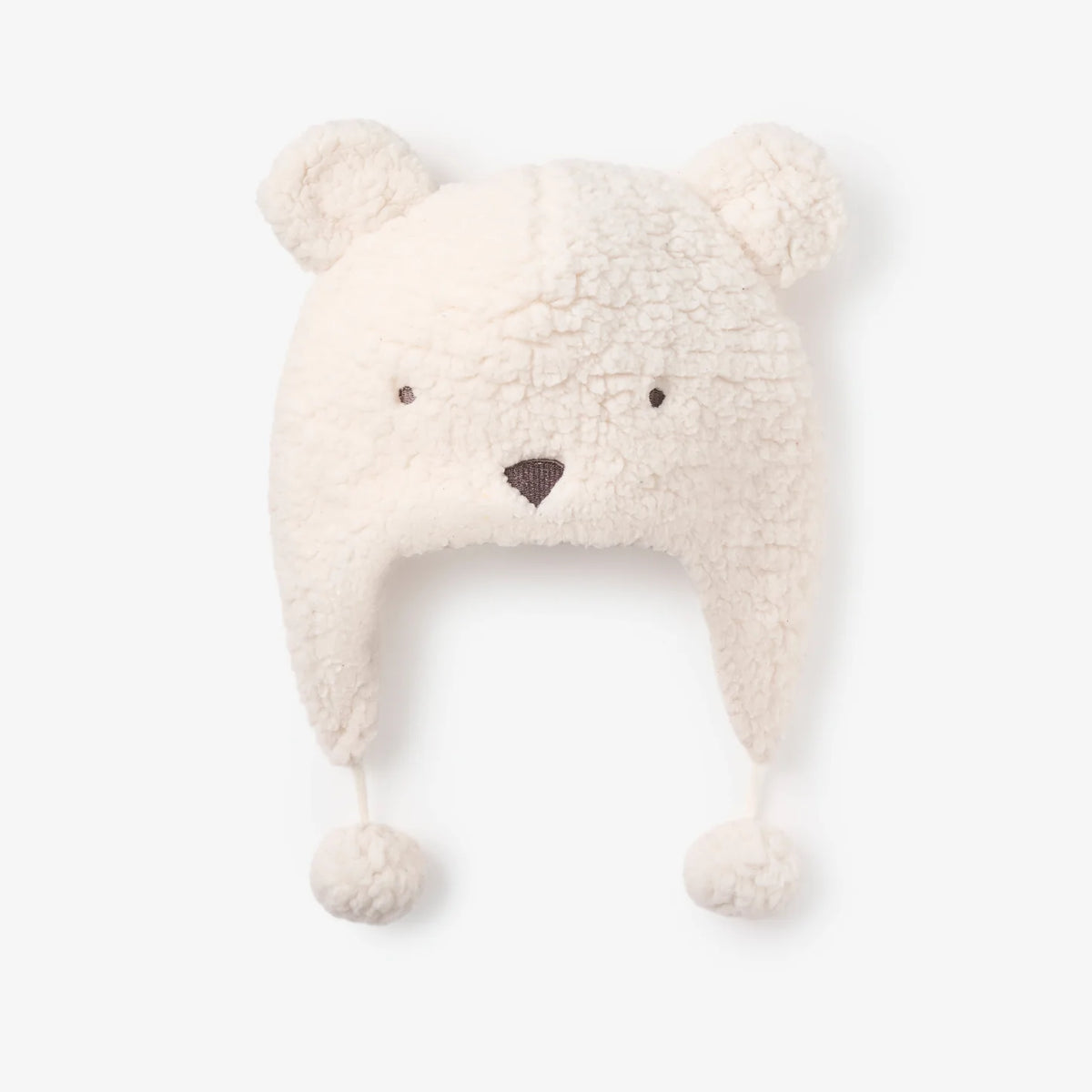 Polar Bear Aviator Hat in White by Elegant Baby