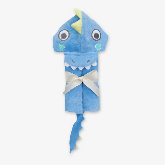 Blue Dino Bath Wrap by Elegant Baby