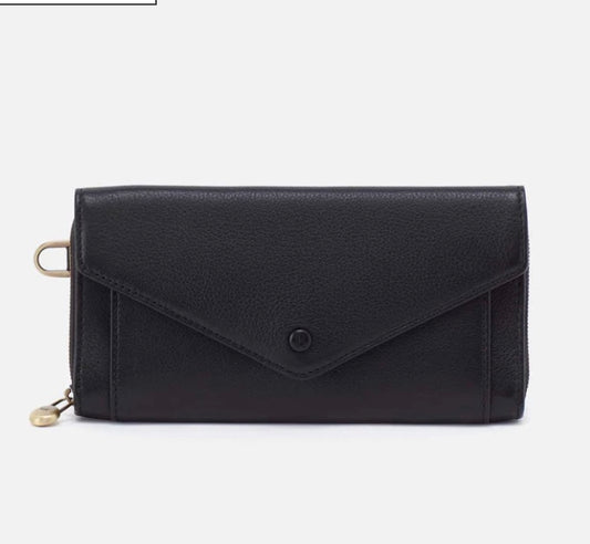 Goldie Large Wallet in Black