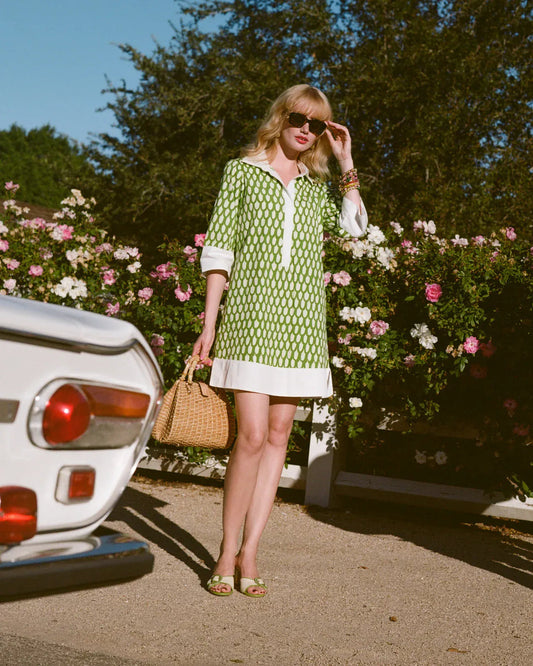 Tracey Mini Dress Loop Print by Frances Valentine