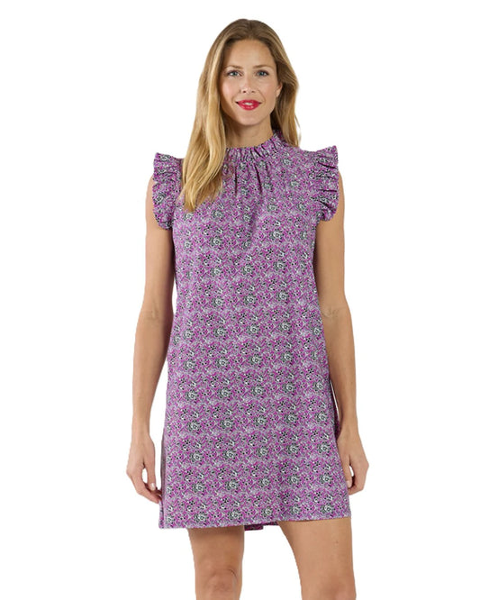 Shari Melody Ditsy Dress in Amethyst by Jude Connally