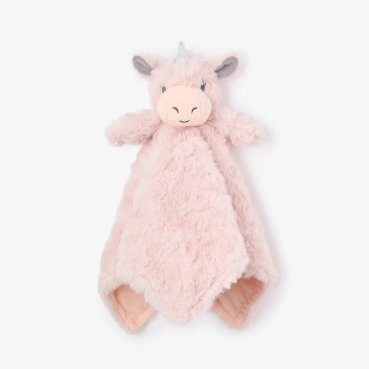 Pink Unicorn Baby Security Blanket by Elegant Baby