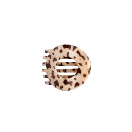 Blonde Tortoise Small Flat Circle Hair Clip
by Teleties