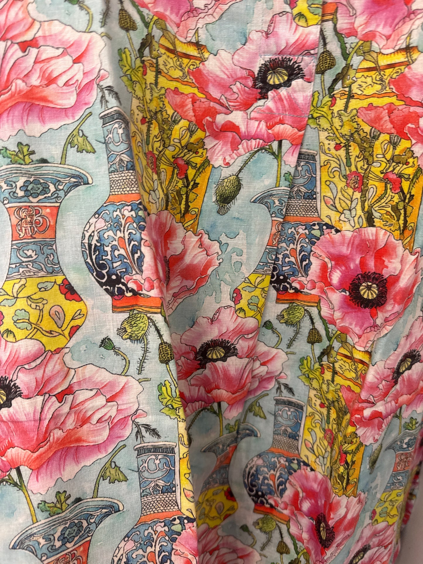 Chatham Dress in Poppy w/Chinoiserie by Dizzy Lizzie