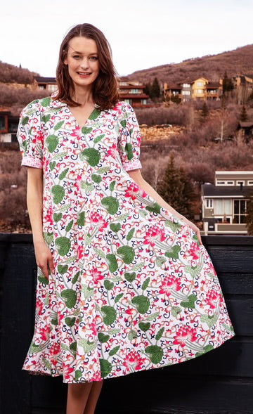 Montauk Dress White Floral Pallet