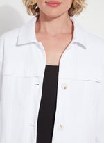 The Remi 3/4 Sleeve Denim Jacket by Lysse 3300