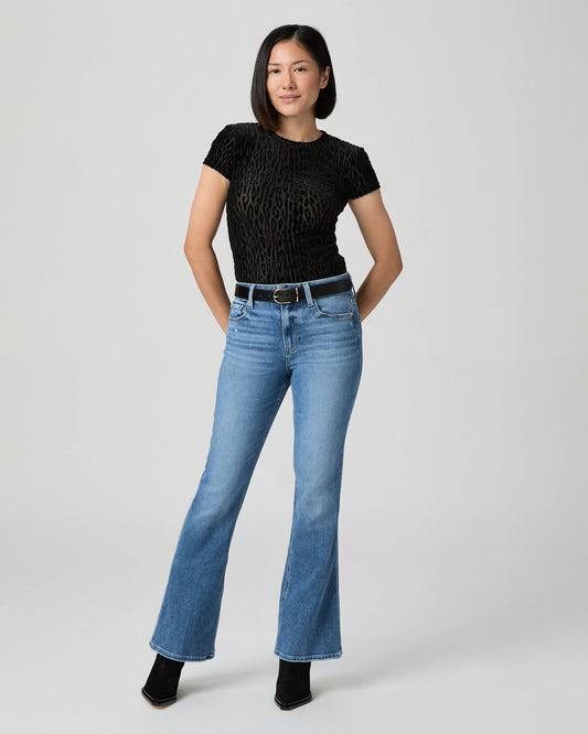 High Rise Laurel Canyon Petite in Rock Show by Paige
