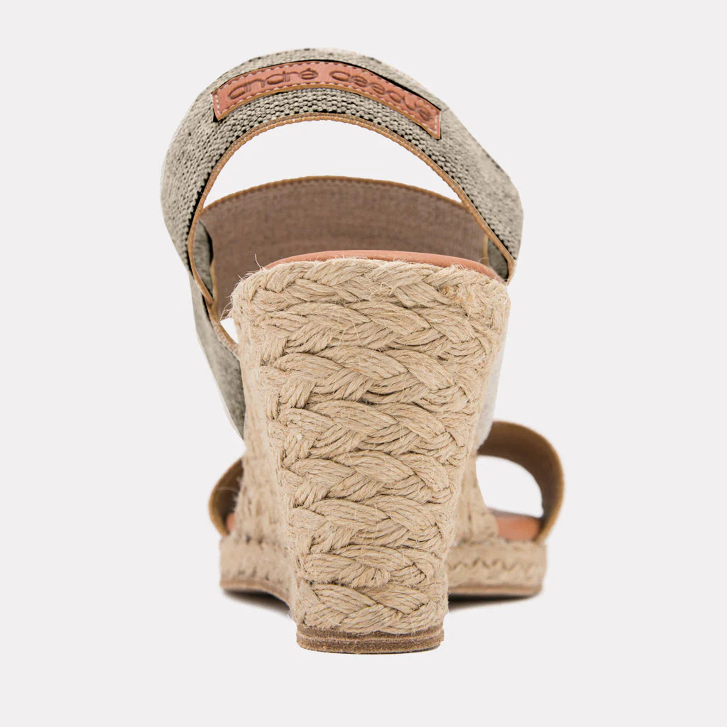 Allison Black/Beige Sandal