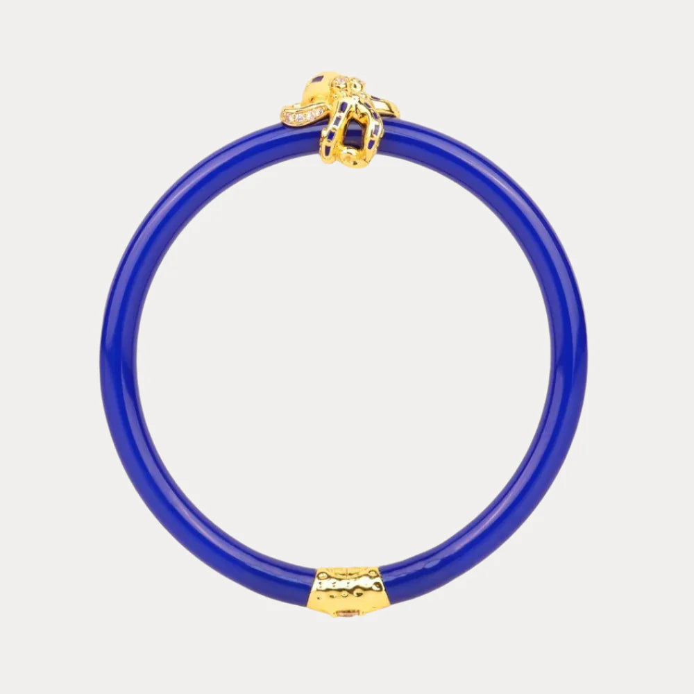 Fauna Octopus All Weather Bangle in Lapis-Medium