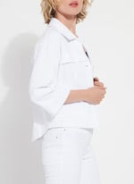 The Remi 3/4 Sleeve Denim Jacket by Lysse 3300