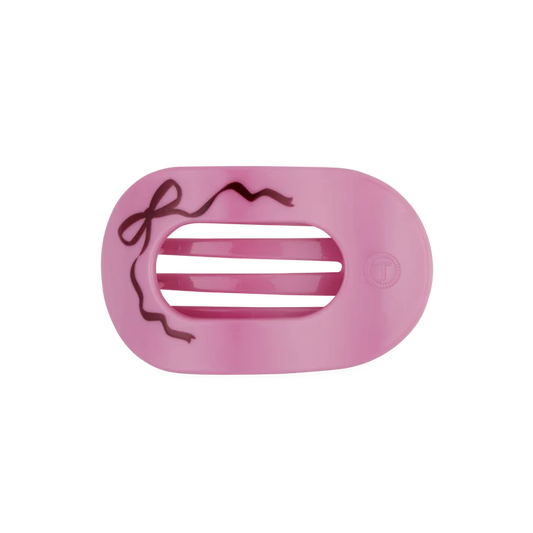 Just Add a Bow Large Flat Round Hair Clip by Teleties