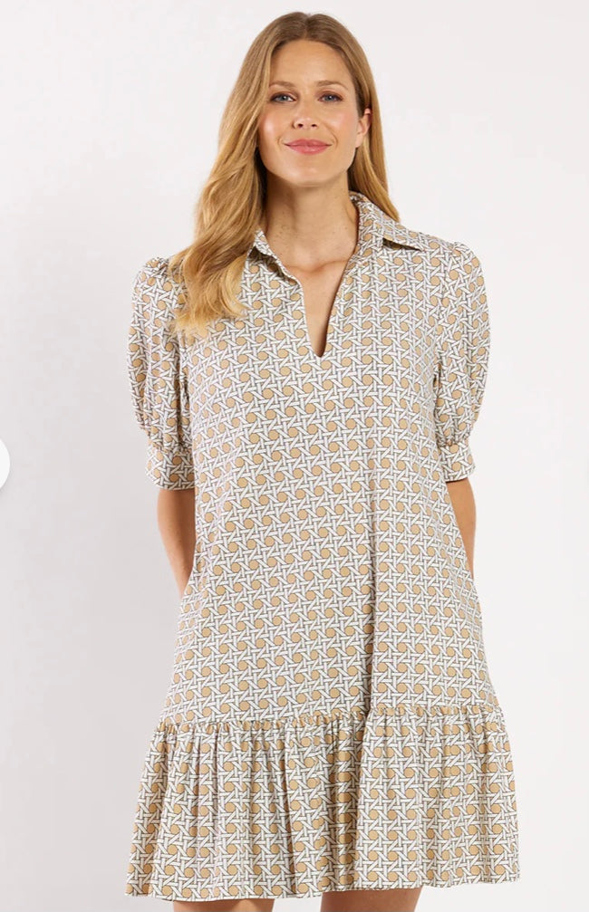 Tierney Dress in Petite Rattan Sand by Jude Connally