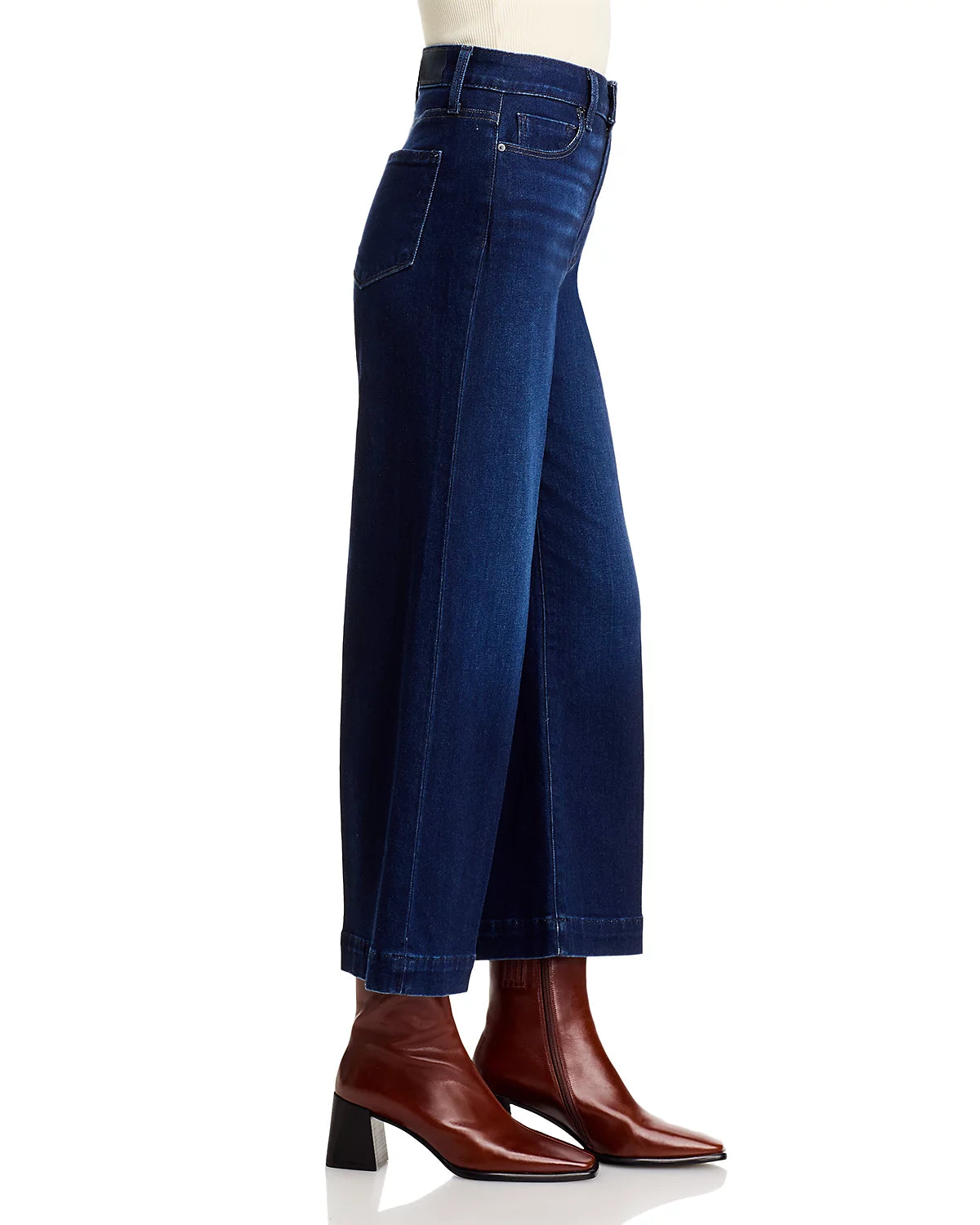 Anessa Ankle Wide Leg Jean in Starboard by Paige